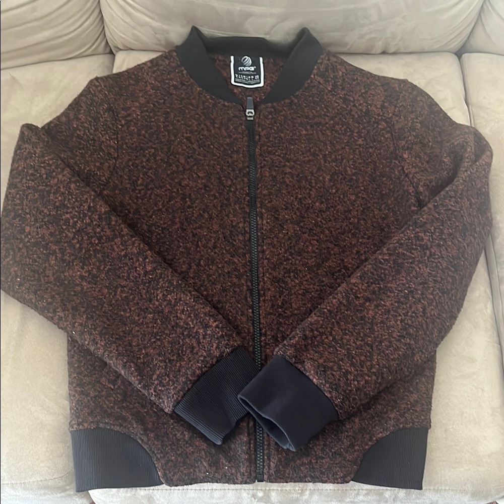 MPG | Women's Bomber Jacket in Maroon and Black, M